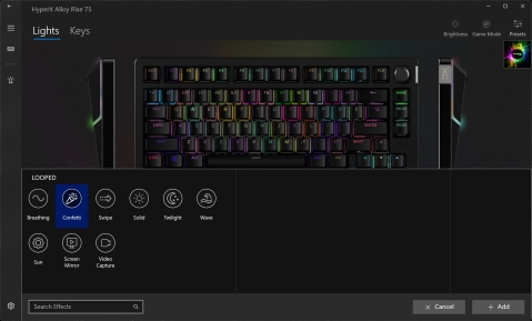 HyperX Alloy Rise 75 RGB: במיוחד להתאמה אישית